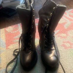 Marc By Marc Jacobs Black Combat Boots